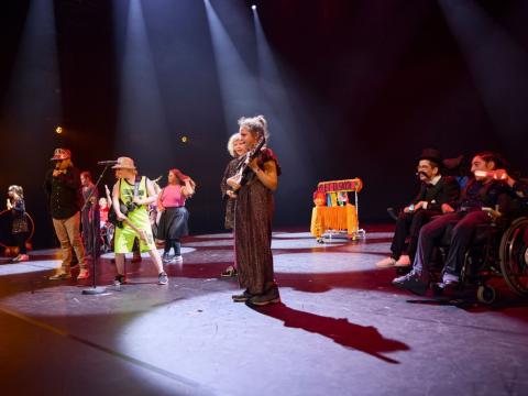 Atriði Klettaskóla í Skrekk 2025.