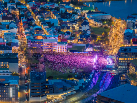 Frá tónleikum á Arnarhóli á Menningarnótt 2026