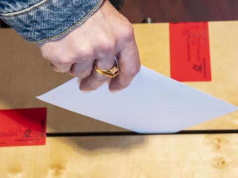 Casting a ballot in elections