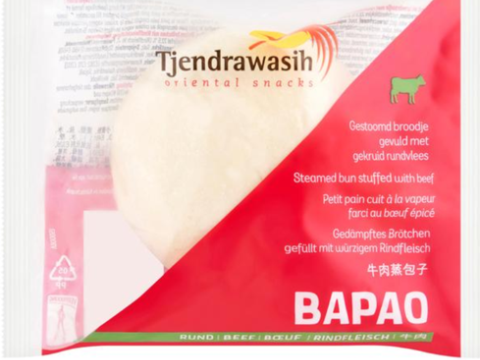 Mynd af Bapao beef í umbúðunum