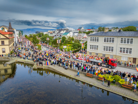 From the Reykjavík Pride Parade 