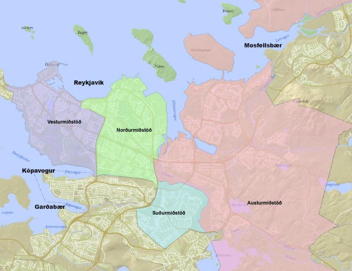 Hverfaskipting í Reykjavík