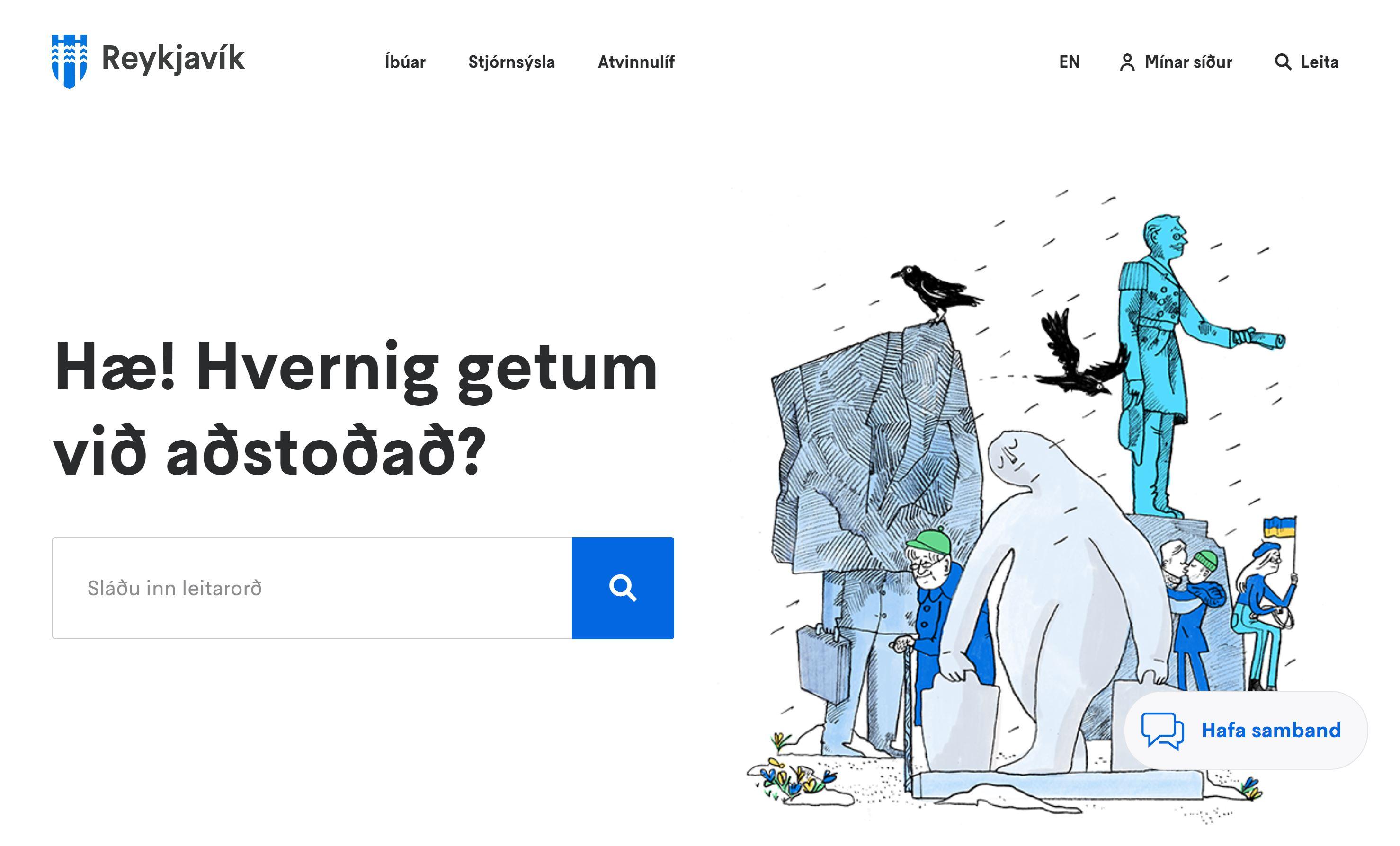 Skjáskot af forsíðu reykjavik.is