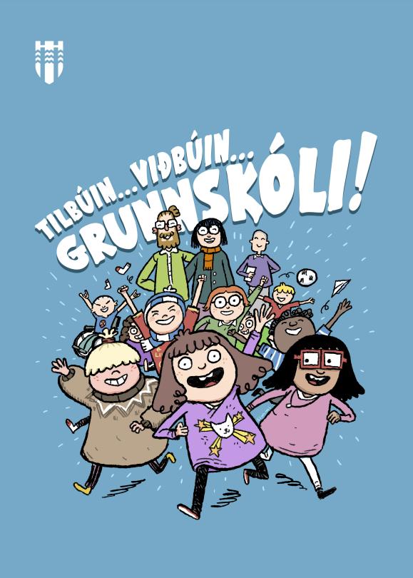 Forsíða bókarinnar um Fjólu fyrir börn sem eru að byrja í grunnskóla.