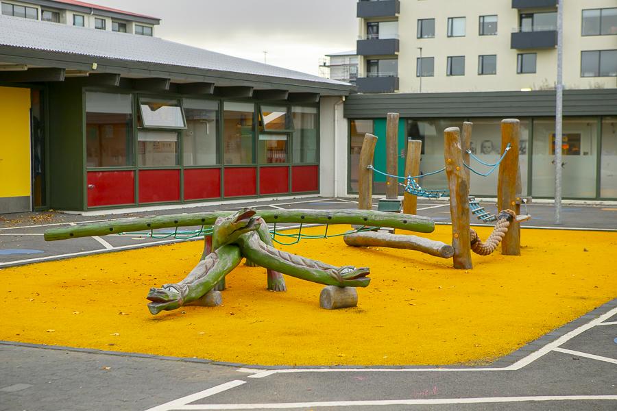 Obstacle course on the grounds of Bakkaborg.
