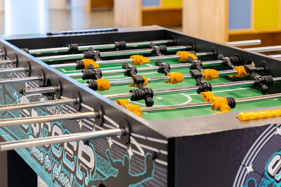 Foosball table.