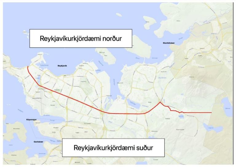 Mörk kjördæma í Reykjavík fyrir alþingiskosningar 30. nóvember 2024