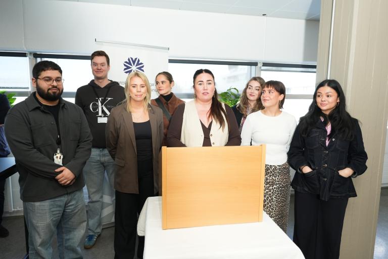 Staff of Púlsinn, an emergency response team addressing violence among children. 