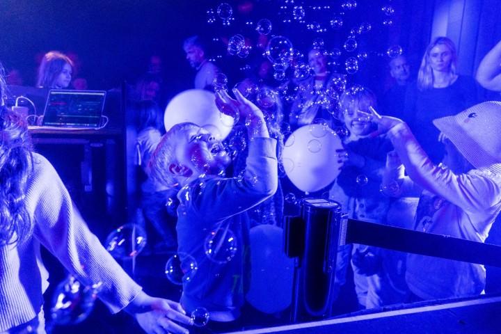 Fun at the foam disco